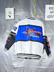 SHEIN Letter Graphic Colorblock Bomber Jacket
