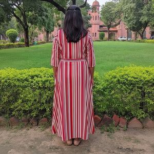 Chic Striped Maxi Dress