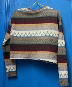 Boho Striped Knit Sweater