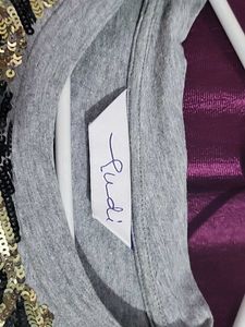 Gudi Grey Tshirt With Sequins