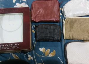 Assorted Jewelry Pouches and box - Set of 6