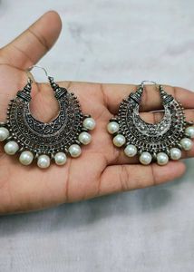 Exquisite Pearl Jhumka Earrings