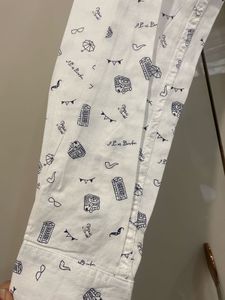 Men's White Graphic Print Shirt
