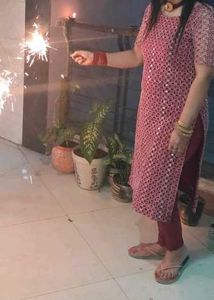 Navratri Special Maroon Heavy Mirror Work Kurta