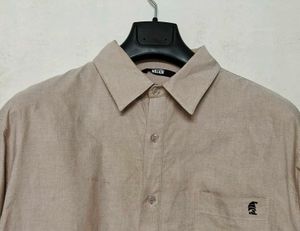 Men's Casual Button-Down Crop Shirt