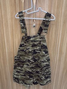 Camouflage Denim Overalls