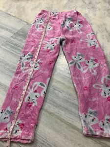 Cozy Pink Rabbit Pajama Pants