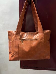 Stylish Vegan Leather Everyday Tote Bag