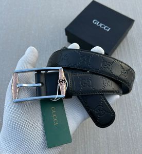 Gucci Embossed Leather Belt
