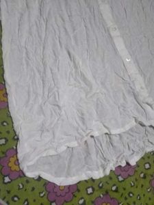 White Collared Button-Down Tunic