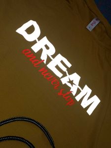 Yellow "DREAM" Graphic T-Shirt