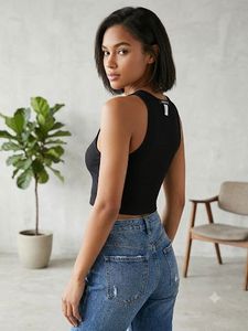 Black Crop Top