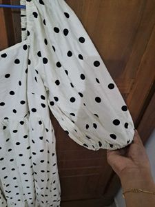 zudio Chic Polka Dot Maxi Dress