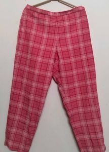 Pink Plaid Pants