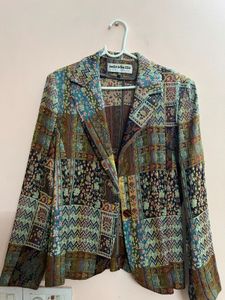 Vintage Patchwork print Blazer