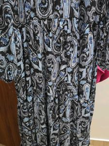 Bohemian Paisley Print Maxi Dress
