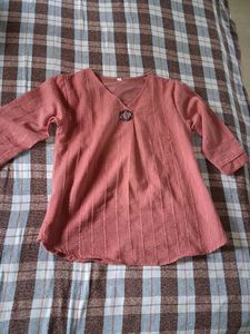 Stylish V-Neck Striped Top