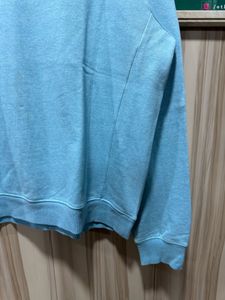 Puma Blue Crewneck Cotton Sweatshirt