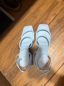 ALDO blue block heels