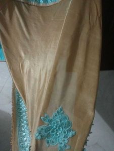 Beautiful saree embroidery with Embellishments