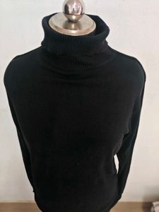 Classic Black Turtleneck Top