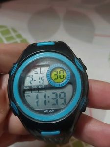 Digital Watch - Black and Blue