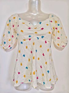 🔥BUY 1, GET 1 FREE🔥Butterfly Print Peplum Top 28