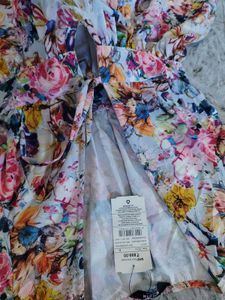 Floral Print Flowy Midi Dress