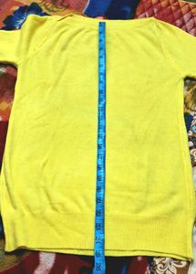 Lemon Wide Shoulders Sweater