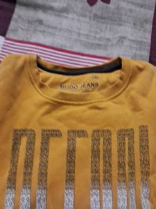 Mudo Jeans Yellow Graphic Sweatshirt