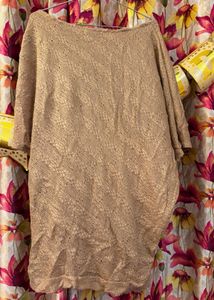 Beige Knit Top