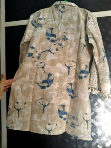 Floral Print chikankari cotton Kurta