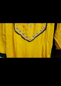 Yellow Anarkali