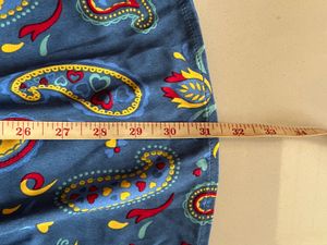 blue Y2k paisley print dress