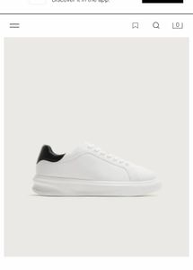 Classic Zara  White Sneakers with platform