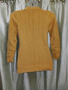 Mustard Cable Knit Sweater