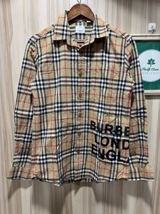 Burberry London Beige Check Print Shirt