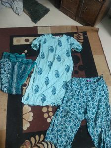 Libas Plazo Suit Blue