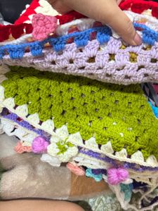 Handmade Crochet scarfs in multicolour