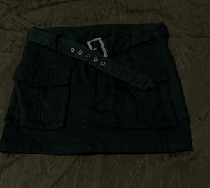 Stylish Cargo Skirt with Belt