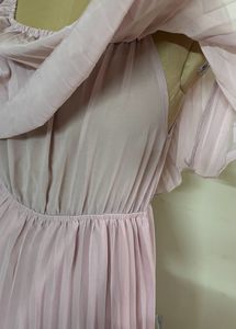 Off Shoulder Peach Dress