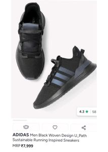 Adidas Men's Black Sneakers