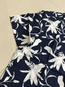Navy Floral Short Sleeve Shirt