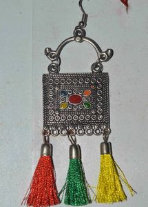 Boho Tassel Necklace and Earring Set