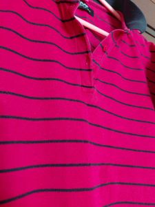 Striped Red Polo T-Shirt