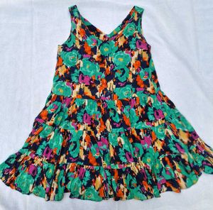 Boho Floral Print Dress