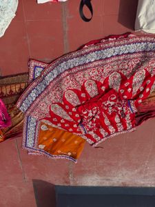 Embroidered Red Indian Lehenga