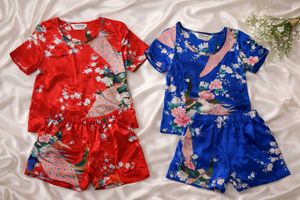 Singapore Silk Nightsuit Set Combo