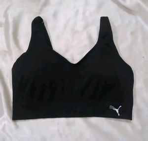 Puma Black Sports Bra