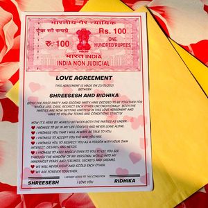 Love Agreement - Unique Gift!